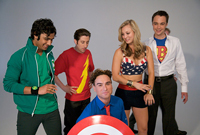 Съемки актеров The Big Bang Theory для специального выпуска TV Guide Magazine, посвященного Comic-Con